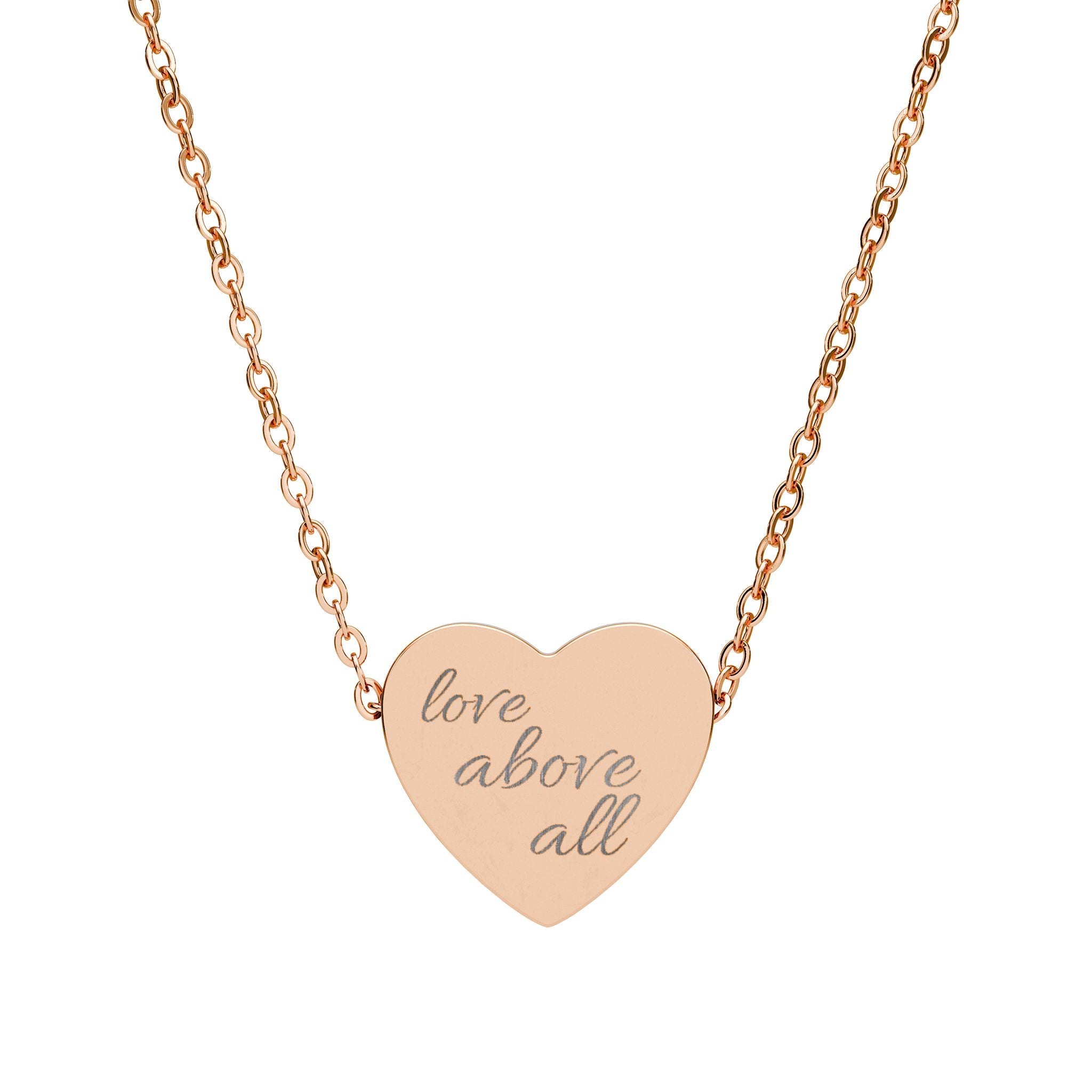 Love Above All Heart Necklace