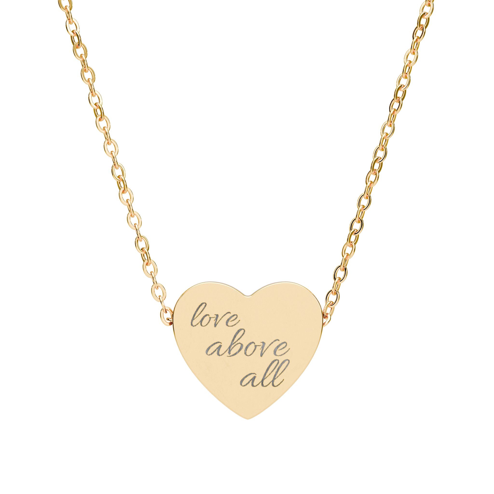 Love Above All Heart Necklace