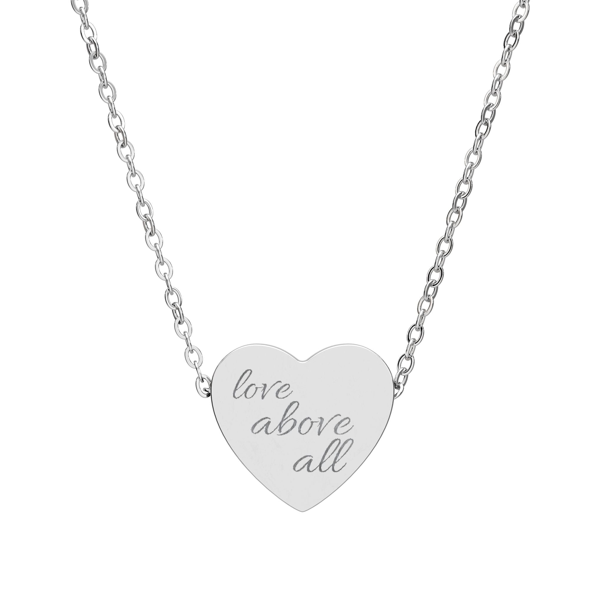 Love Above All Heart Necklace